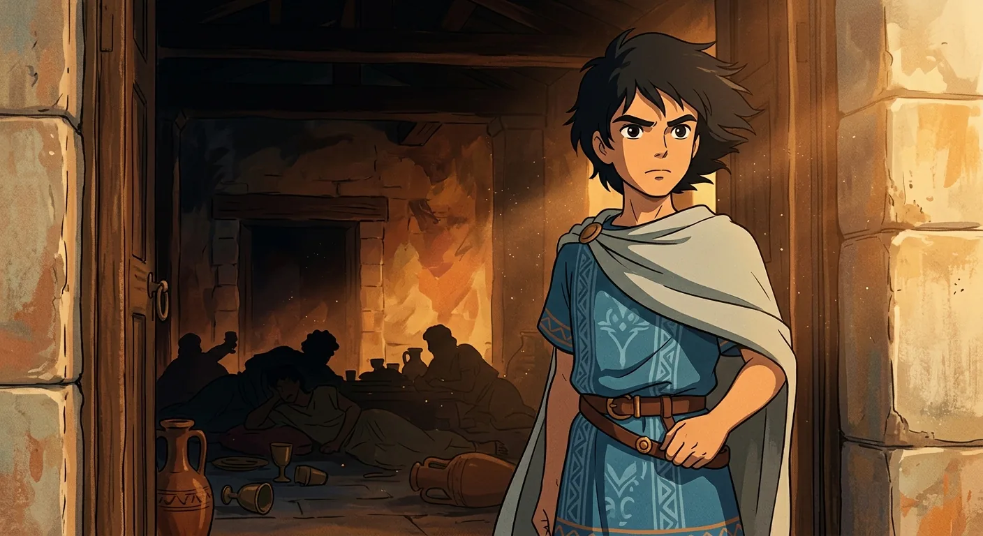 Telemachus Awakens to His Father's Legacy illustration