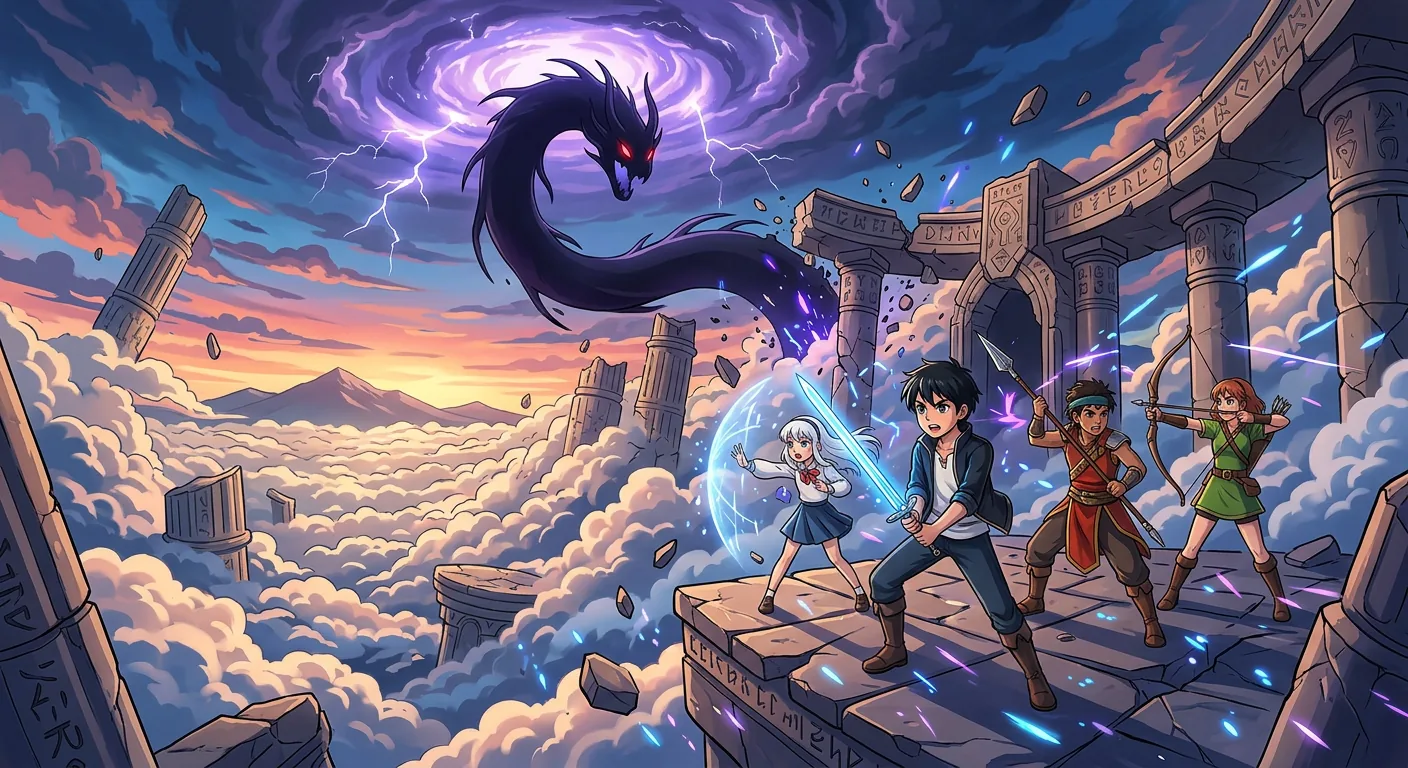 A Glittering Model Vanishes Into Time illustration