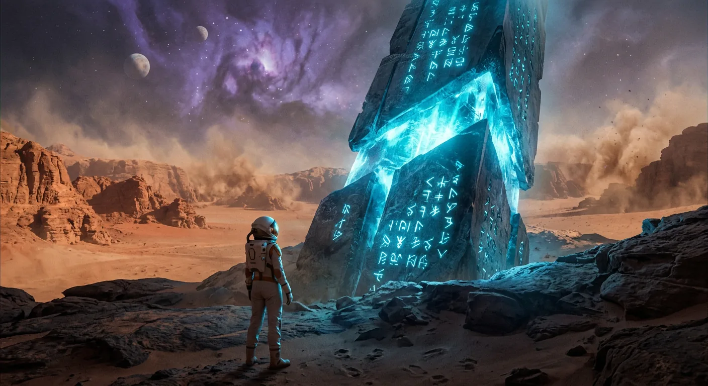 A Glittering Model Vanishes Into Time illustration