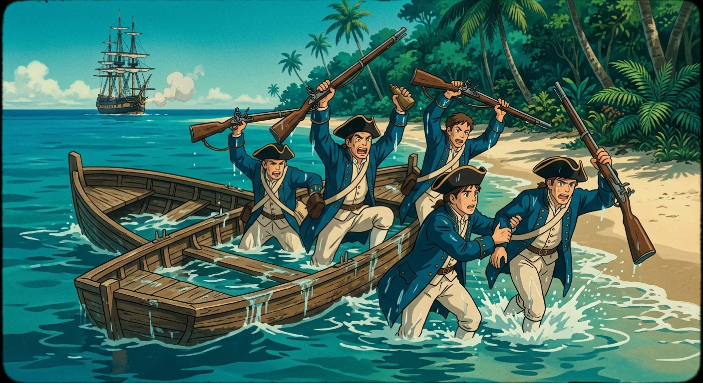 Desperate Crossing Under Enemy Fire illustration