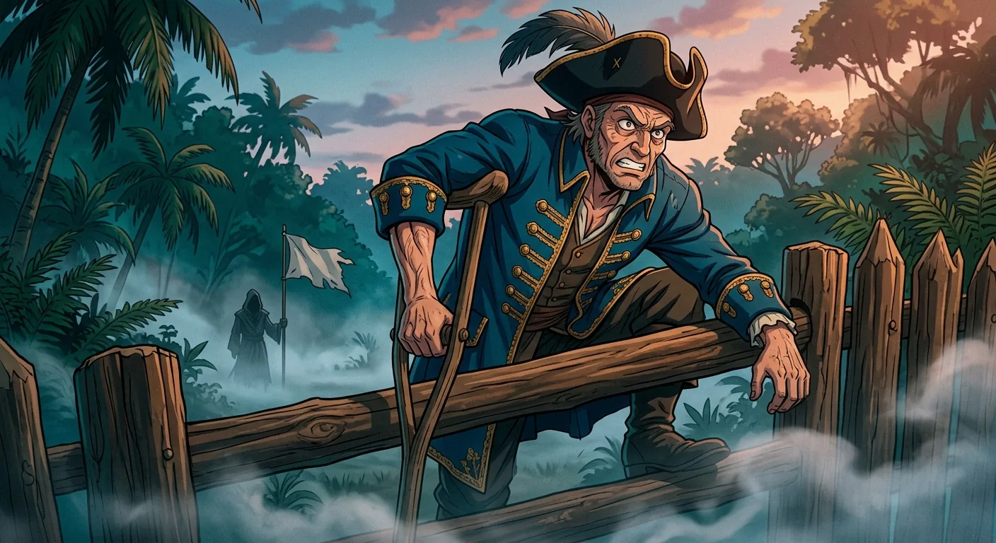 Silver's Parley at the Stockade illustration