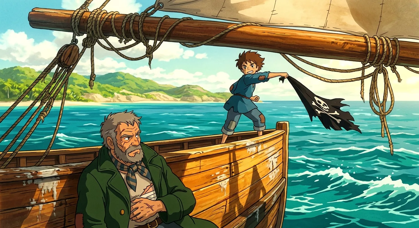 Blood and Brandy on the Hispaniola illustration