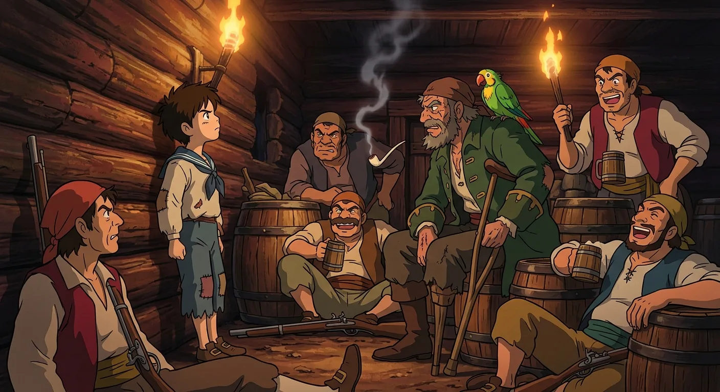 Pirates' Bargain and Silver's Offer illustration