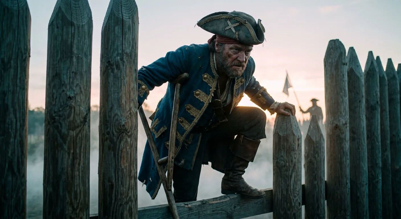 Silver's Parley at the Stockade illustration