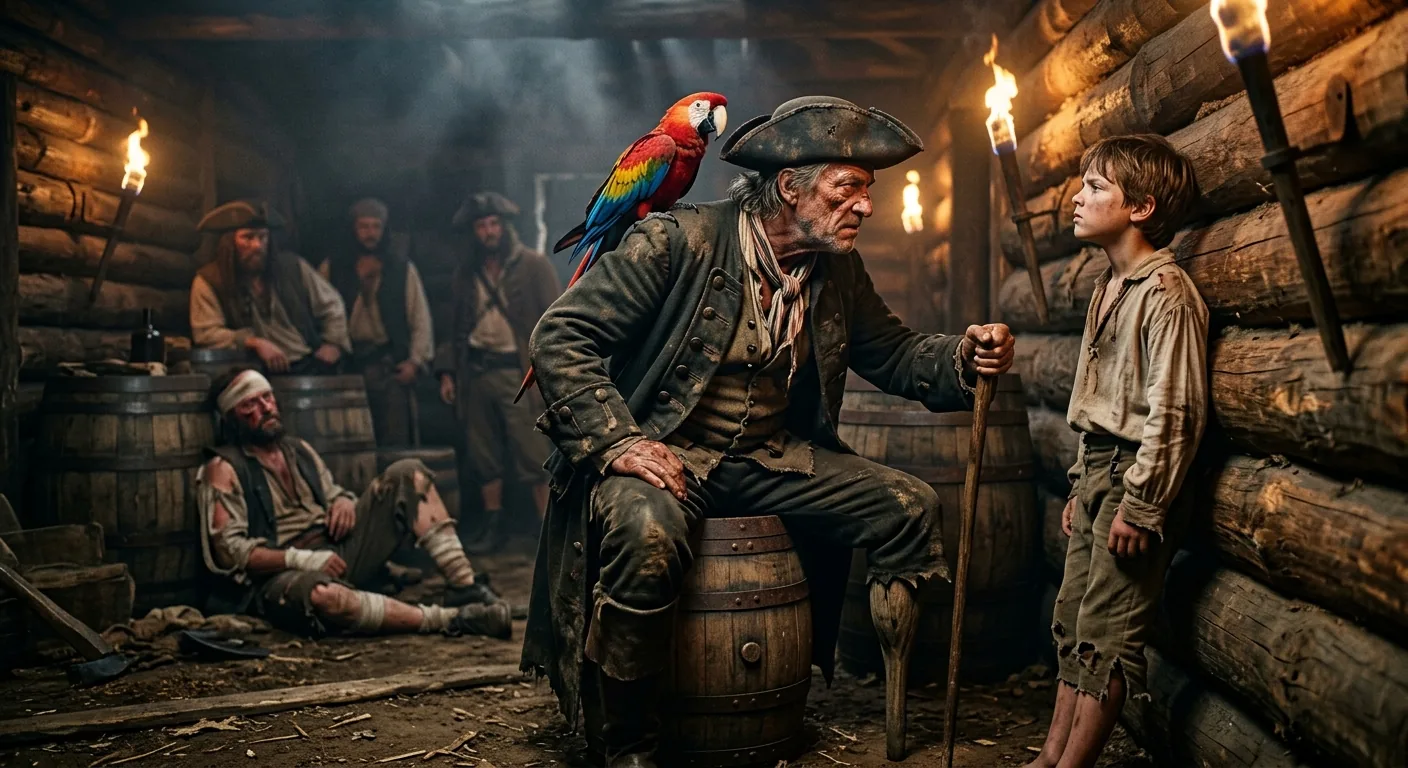 Pirates' Bargain and Silver's Offer illustration