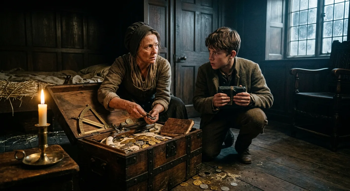 A Mother's Courage and the Dead Man's Key illustration