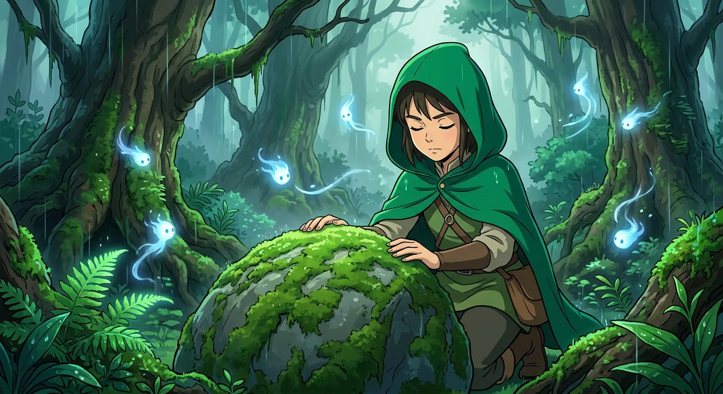 Fleeing Through a Shattered Landscape illustration