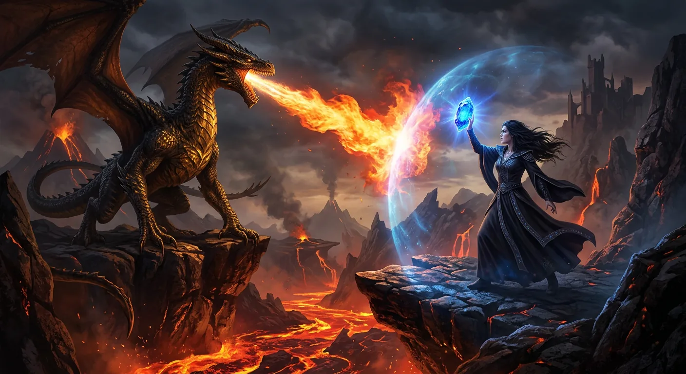 Fleeing Through a Shattered Landscape illustration