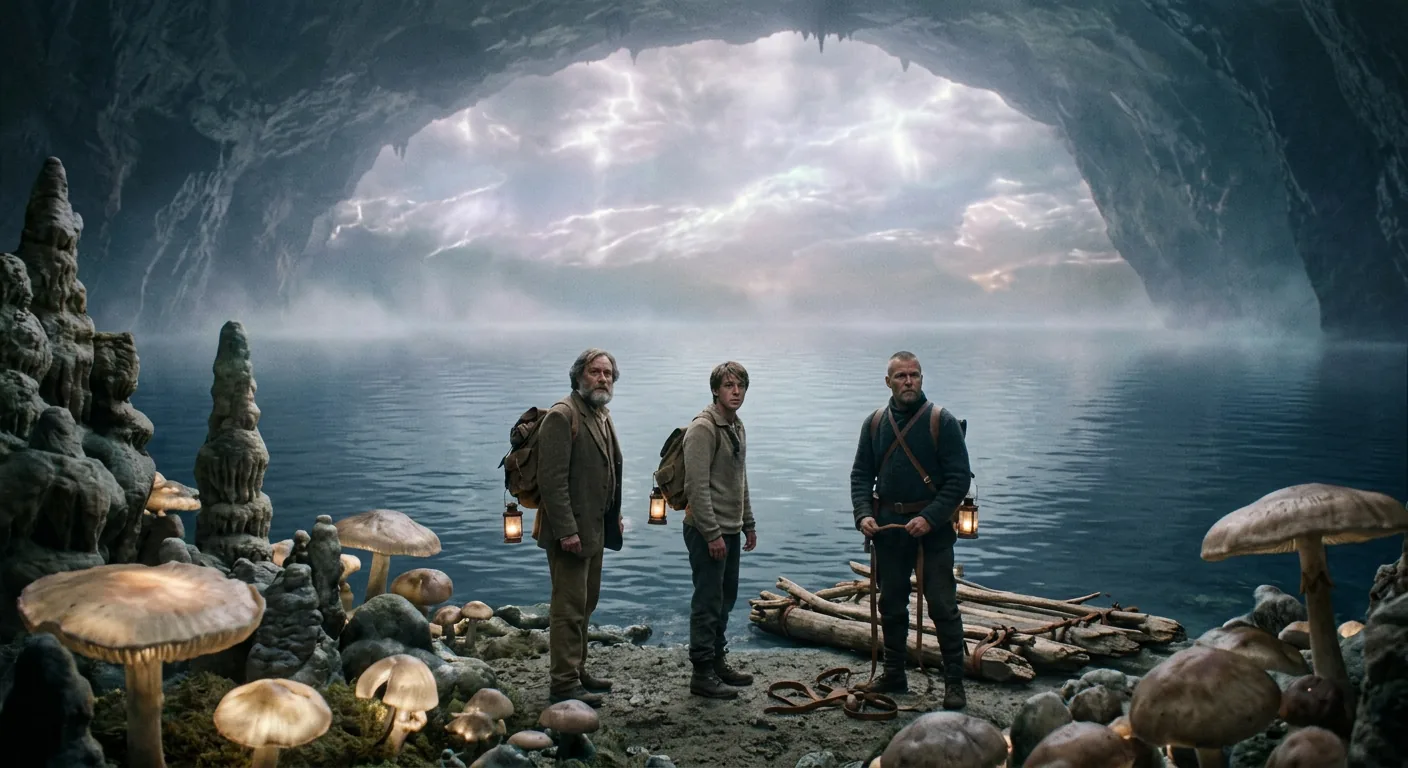 Humanity's Desperate Flight to the Sea illustration