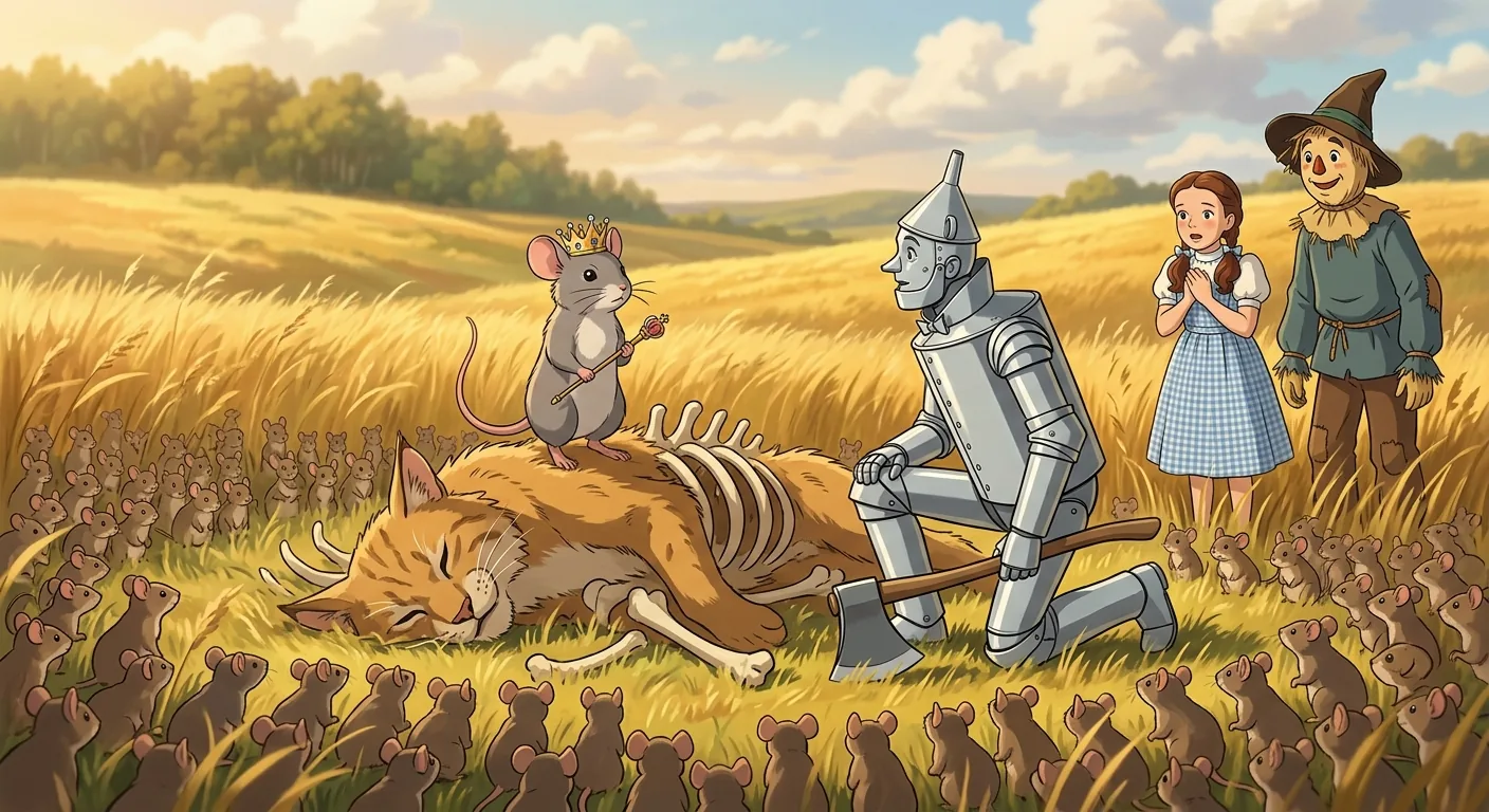 Tiny Heroes Save the Cowardly Lion illustration