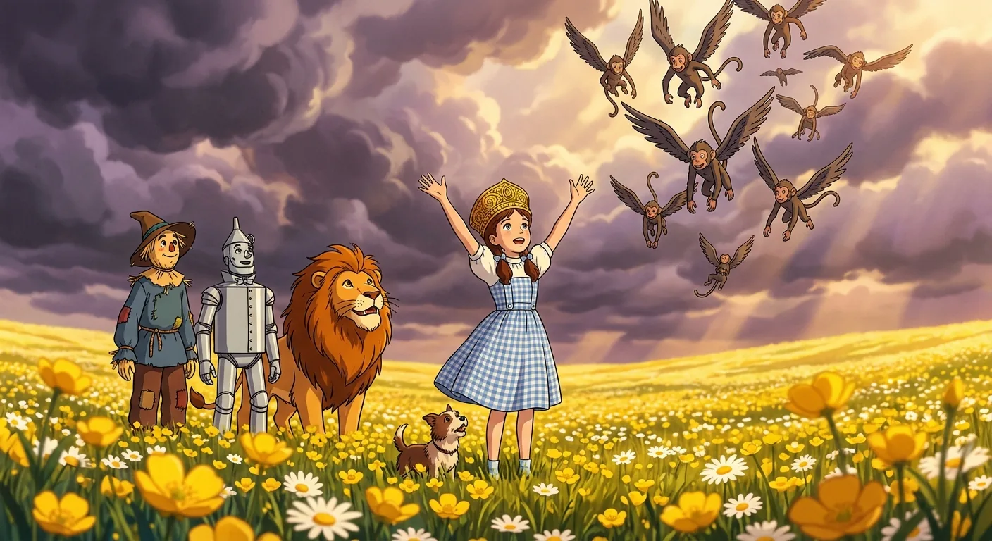 Lost in Fields of Yellow Flowers illustration