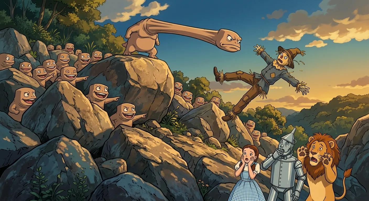 Over the Hill to Glinda's Castle illustration