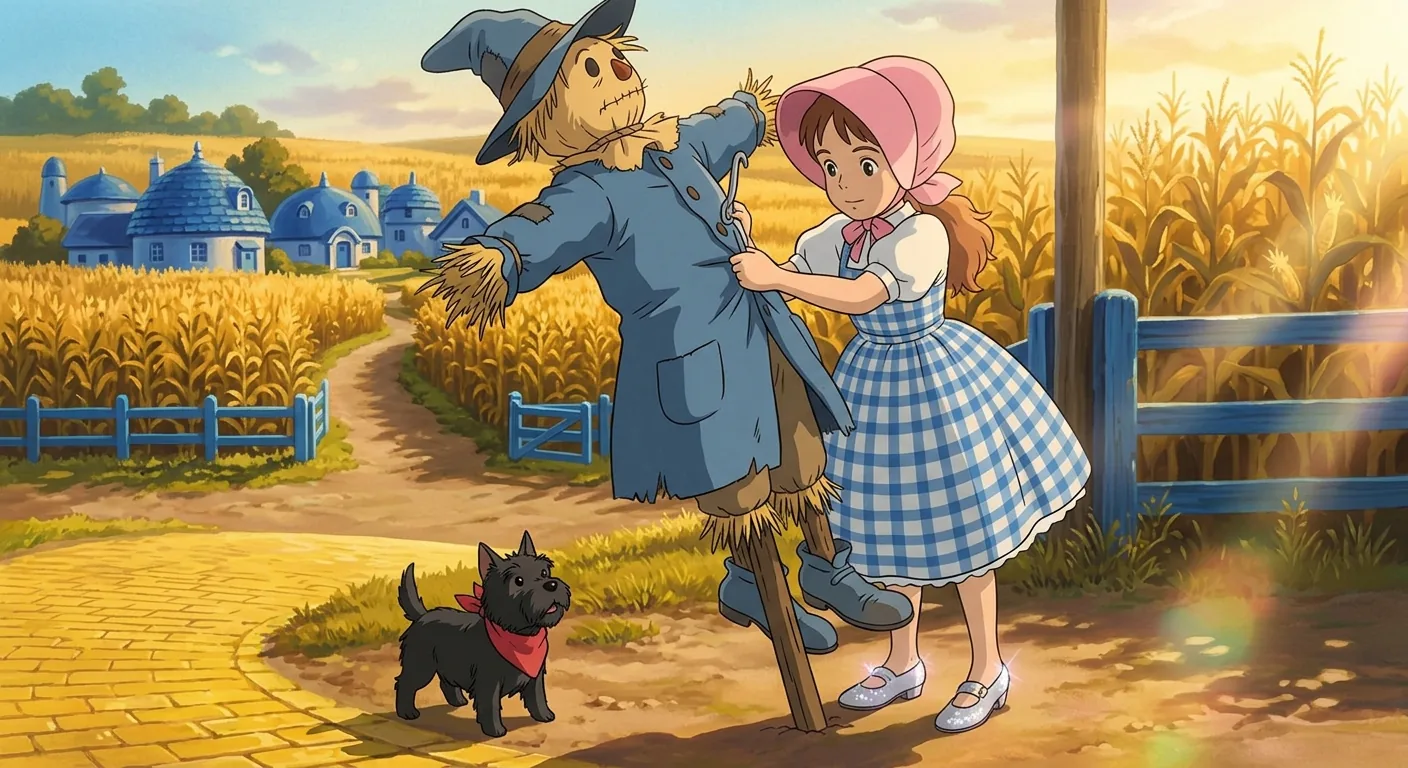 A Friendly Witch Begins Her Journey illustration