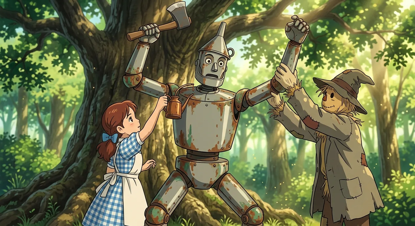 A Rusted Friend Joins the Journey illustration