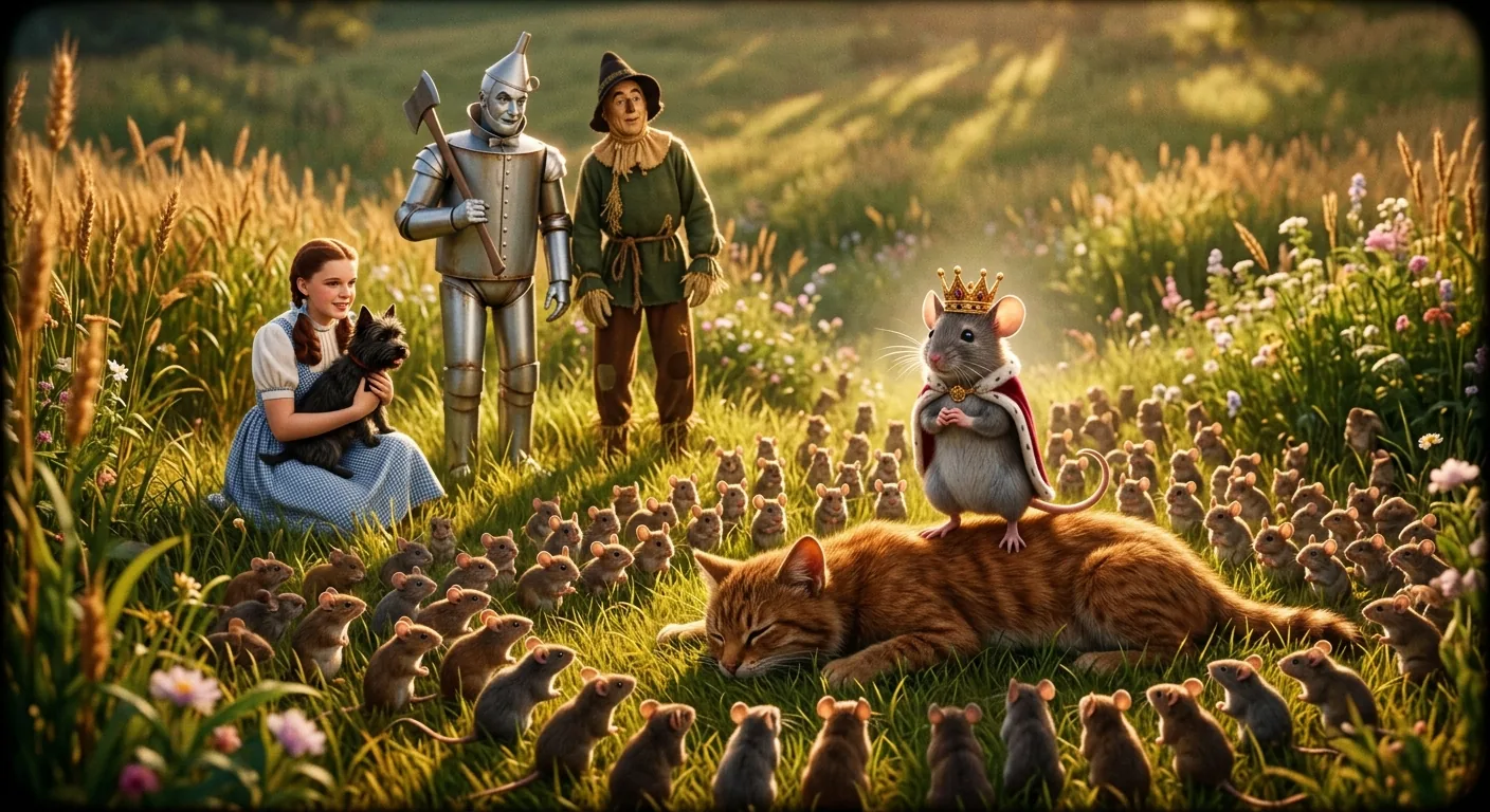 Tiny Heroes Save the Cowardly Lion illustration