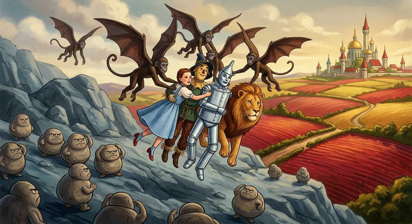 Over the Hill to Glinda's Castle illustration