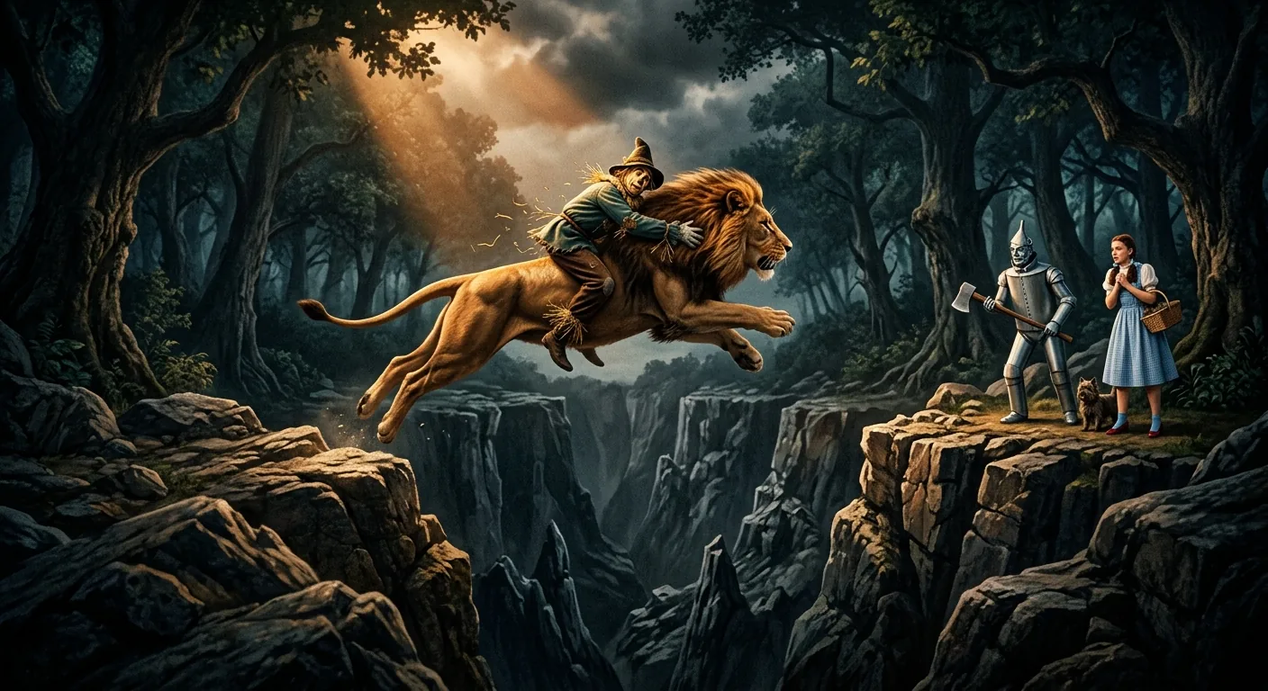 Leaping Chasms in the Dark Forest illustration