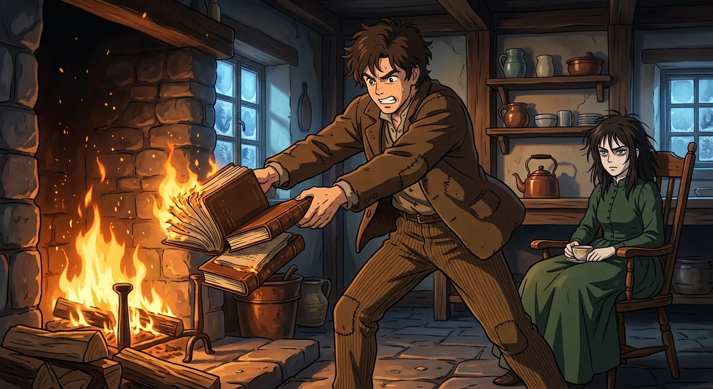 Captive Beauty and Forbidden Books illustration