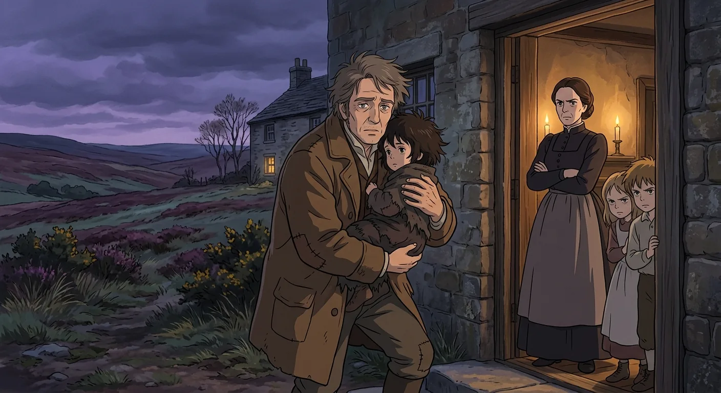 Nelly Dean Begins Her Tale illustration