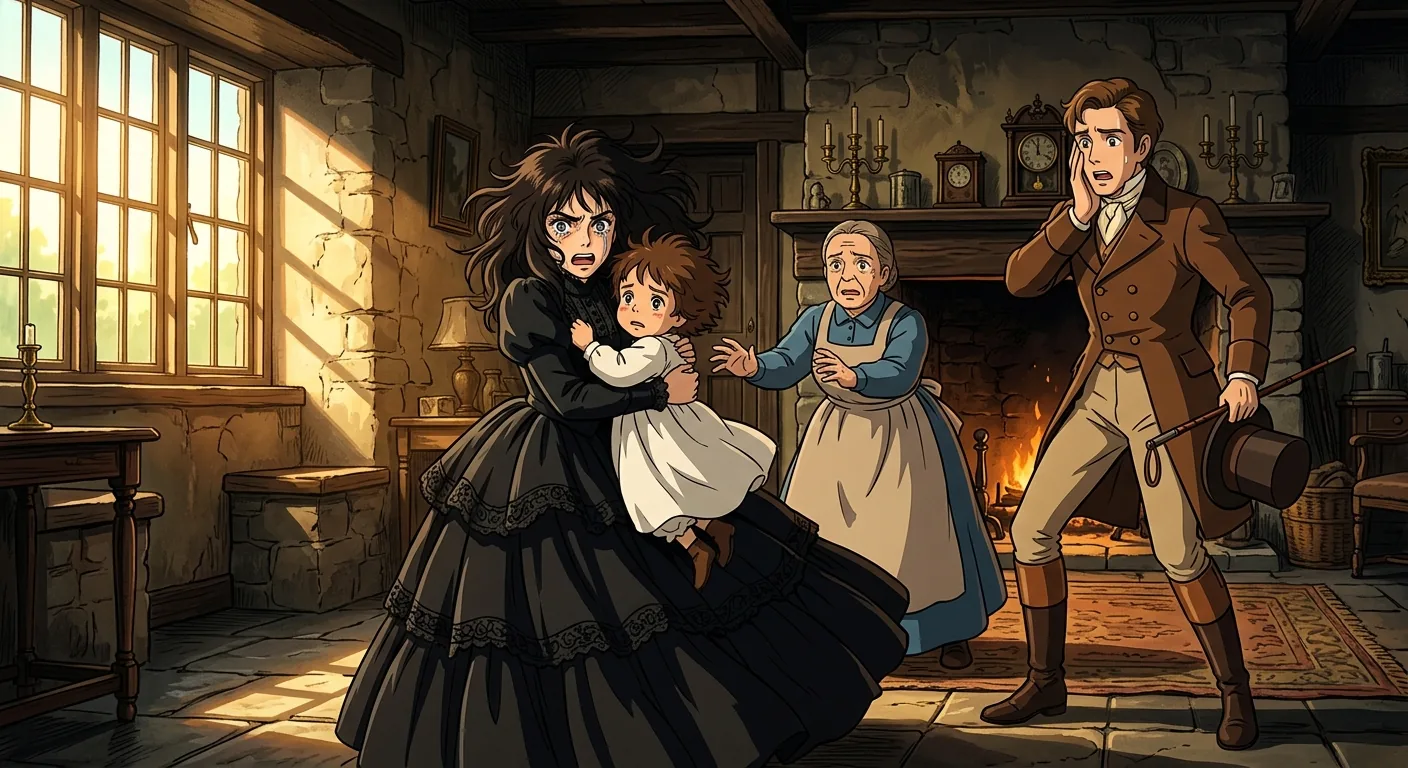 A Birth, a Death, and Descent illustration